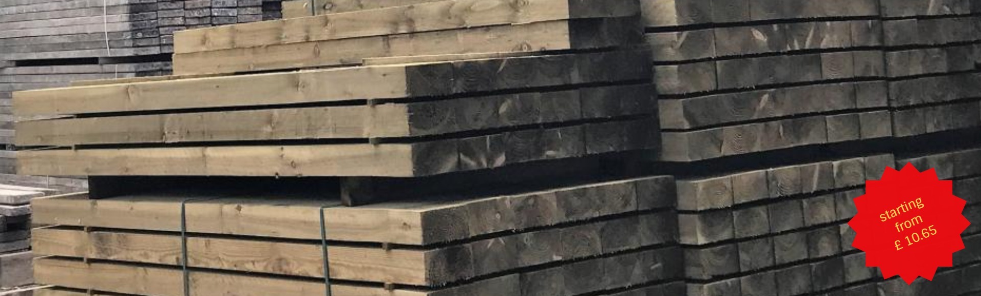 NEW BRITISH ECO TREATED SOFTWOOD SLEEPERS