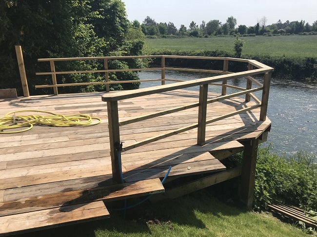 Used Scaffold Board Decking Project