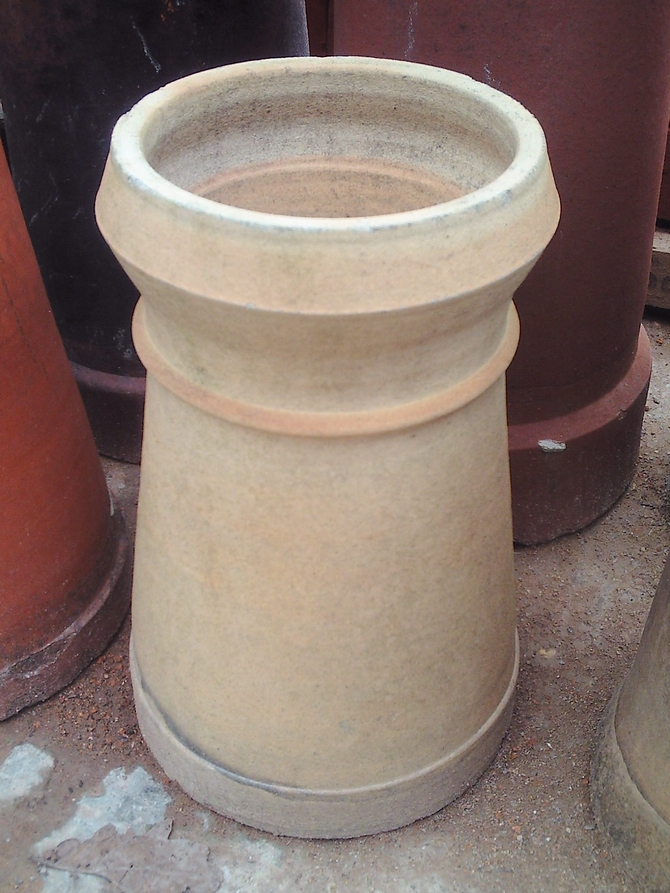 Buff Cannon Top Chimney Pot