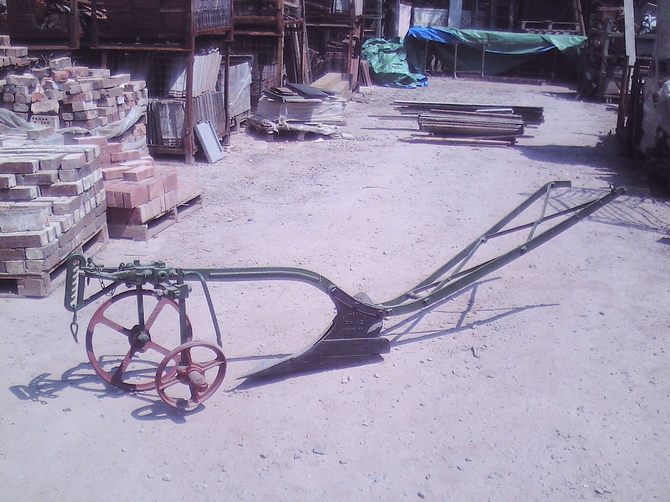 Original Horse Drawn Plough with two wheels