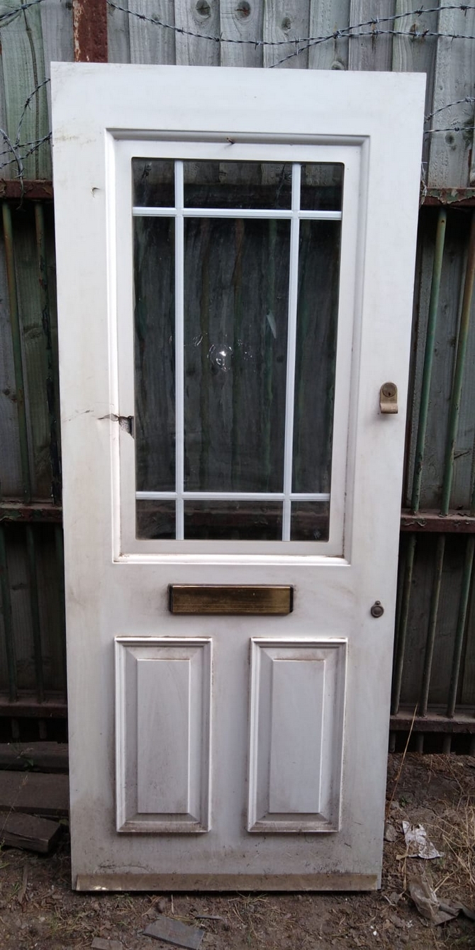 Reclaimed Half Glazed Front Door