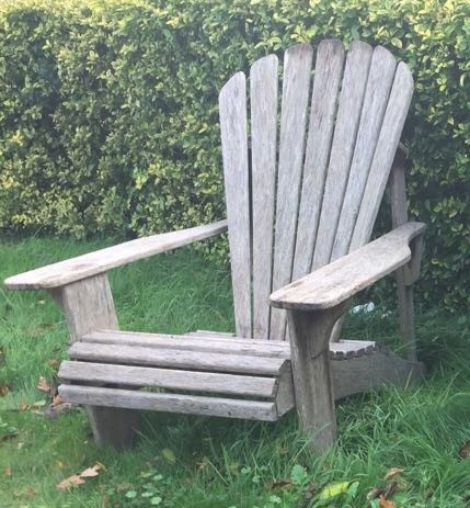 Reclaimed Teak Adirondack Garden Lounger