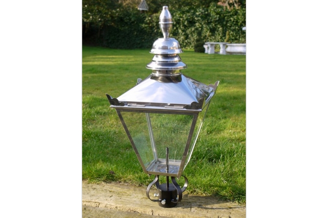Stainless Steel Victorian Style lamp top
