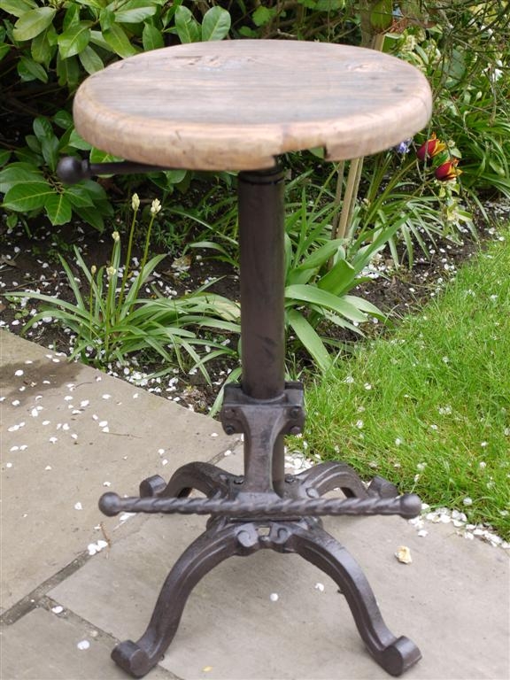 Stool With Wooden Top