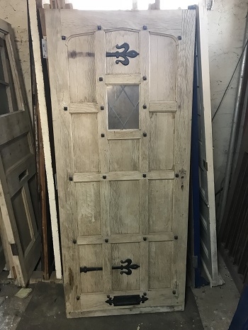 Reclaimed Solid Oak Stripped Door