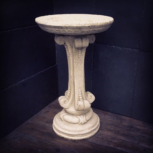 Scroll Birdbath