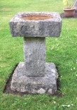 Genuine Solid Stone Bird Bath