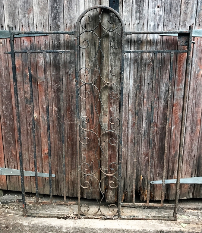 Reclaimed Wrought Iron Gate L: 101 x H: 127 cm SOLD