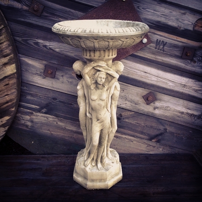 Three Graces Birdbath