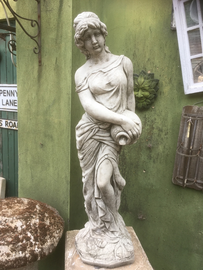 Tall Roman Lady Statue