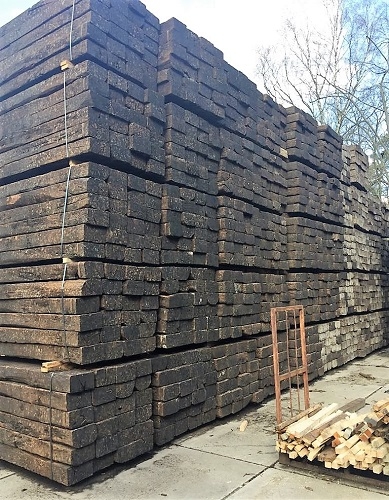  RECLAIMED A GRADE OAK RAILWAY SLEEPERS  24 PACK SPECIAL