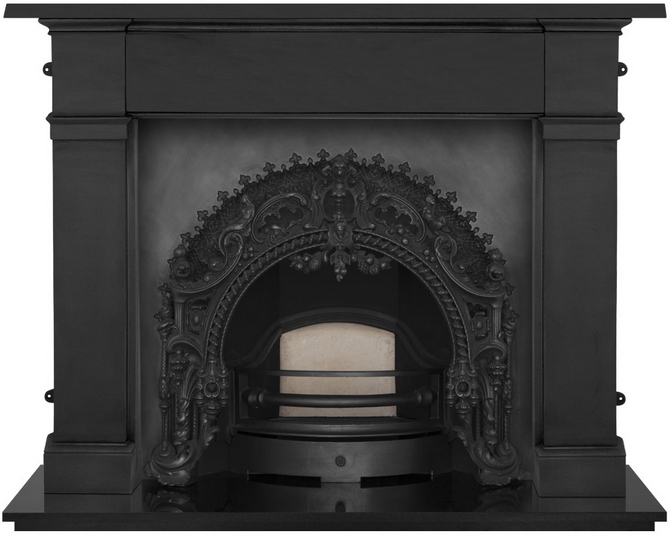 Rococo Cast Iron Fireplace Insert by Carron