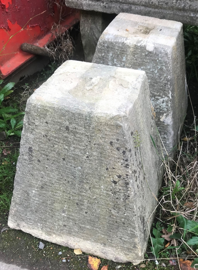 Pair of Reclaimed Padstones