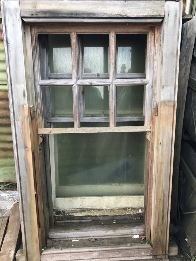 Reclaimed Sash Window Frame