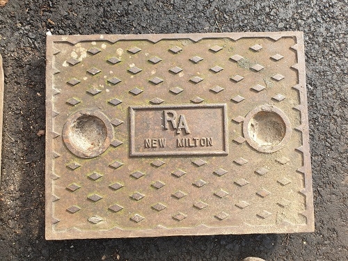 Salvaged Cast Iron Manhole/Inspection Cover 657 x 505mm