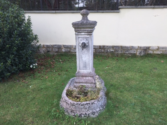 STONE FOUNTAIN WITH TROUGH SOLD