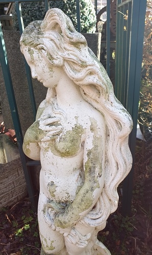 Lady Standing In Shell Statue