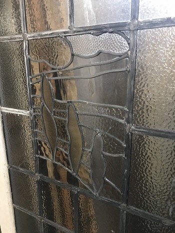 Reclaimed Feature Glass Painted Door