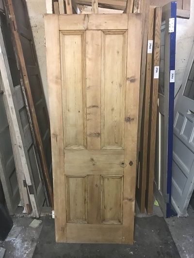 Reclaimed Stripped 4 panel Door