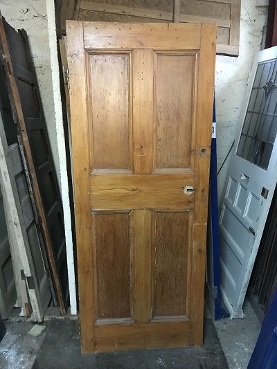 Reclaimed Stained 4 Panel Door