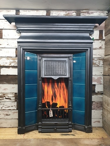 Original Tiled Cast Iron Fireplace