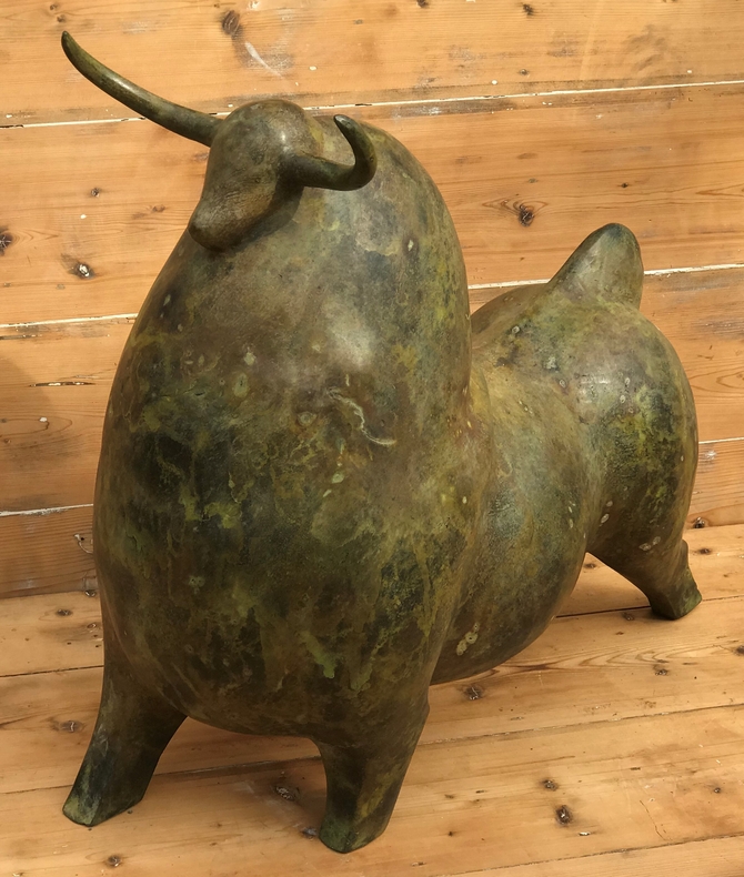Bronze Bull in the style of Pedrin SOLD