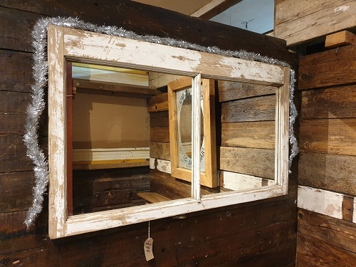 Bespoke Sash Window Framed Mirror