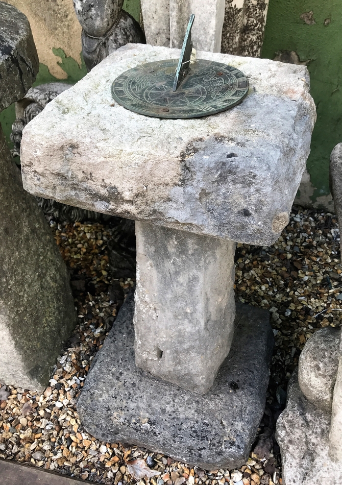 Reclaimed Stone Sun Dial