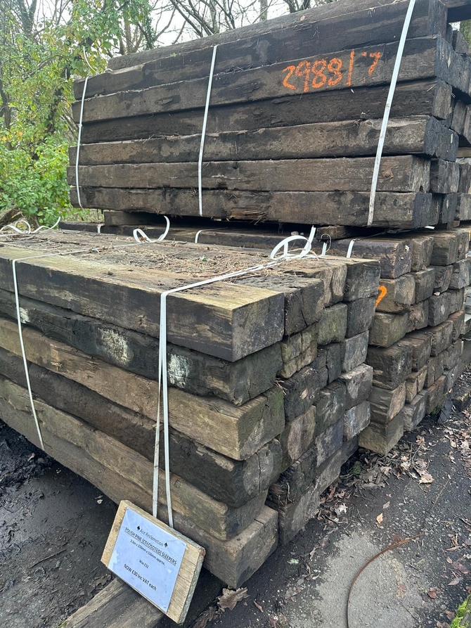 Rustic Polish Pine (Creosoted) Sleepers Inc VAT