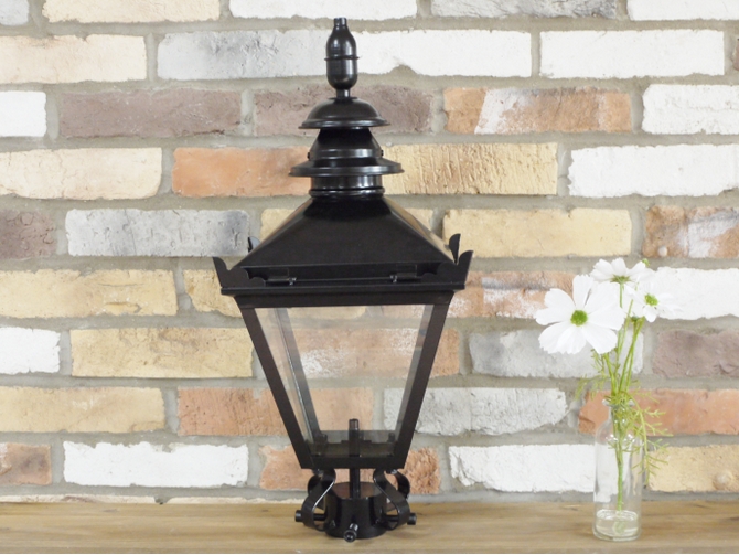 Small Black Victorian Style lamp top