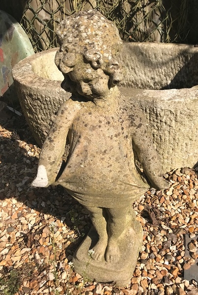 Reconstituted stone Little Girl Statue