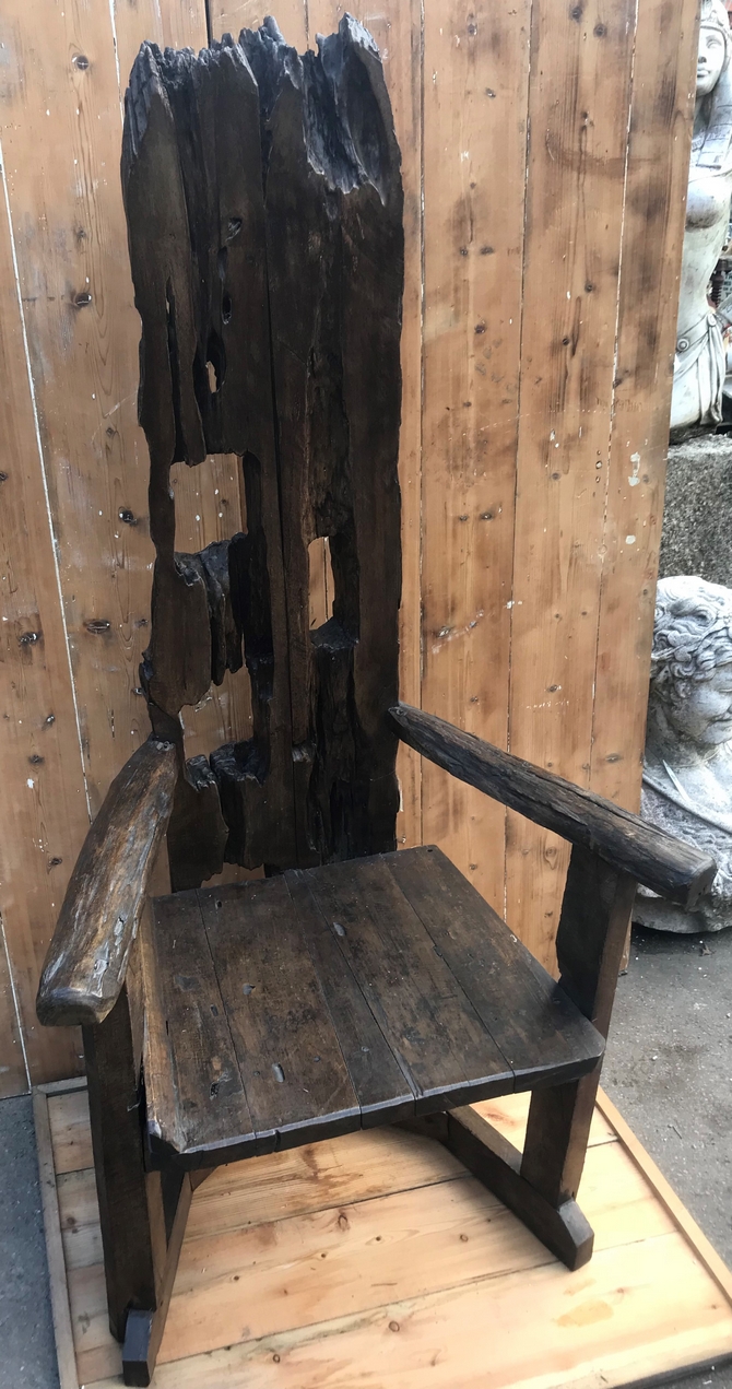Hardwood Throne Chair