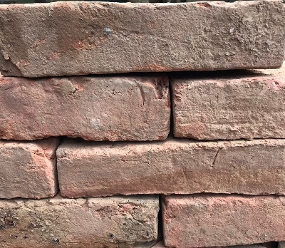 Reclaimed Imperial Handmade Red/Orange Bricks 120 x 240 x 55mm