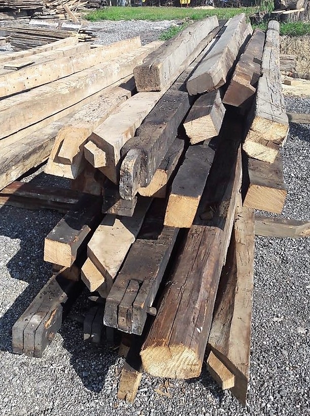 Reclaimed Oak Beams full of character