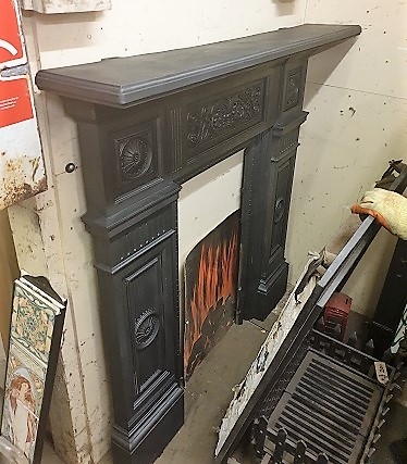 Reclaimed Decorative Original Cast Iron Surround