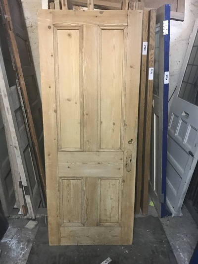 Reclaimed Stripped 4 panel Door