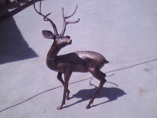 Bronze Style Deer Model