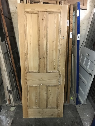 Reclaimed Stripped 4 panel Door