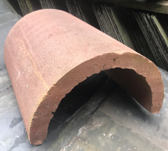 Reclaimed Half Round Ridge Tile