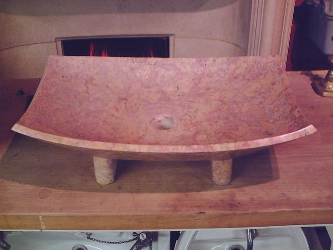 Pink Marble Sink