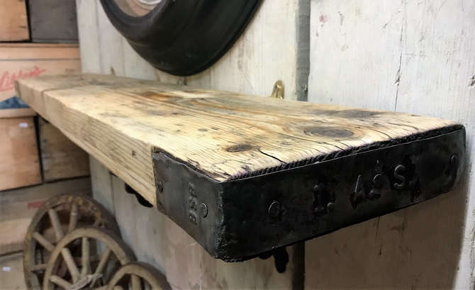 Bespoke Handmade Chunky Shelf from Reclaimed Timber
