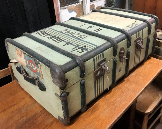 Vintage Steamer Trunk with 