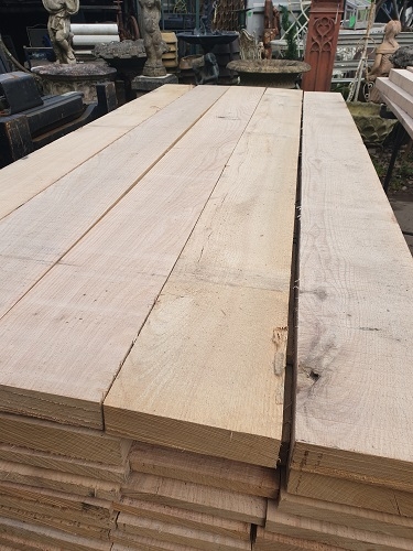 New Green Oak Planks 2.4m x 200 x 50mm