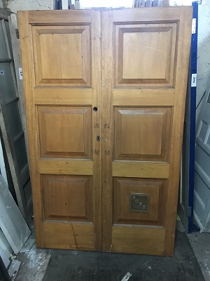 Pair of Solid Reclaimed Teak Doors SOLD