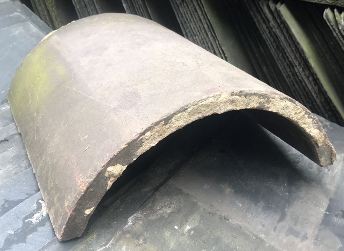 Reclaimed Half Round Ridge Tile