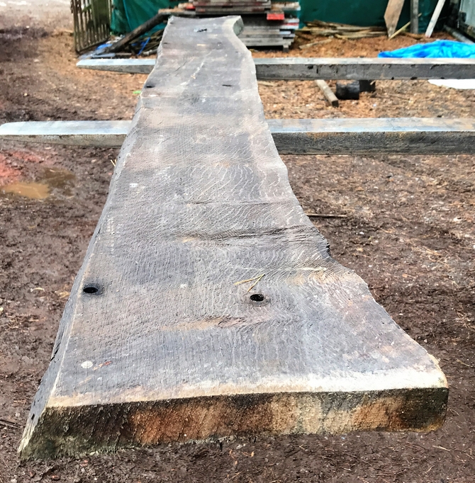 Reclaimed Oak Beam 232 x 29 x 5cm