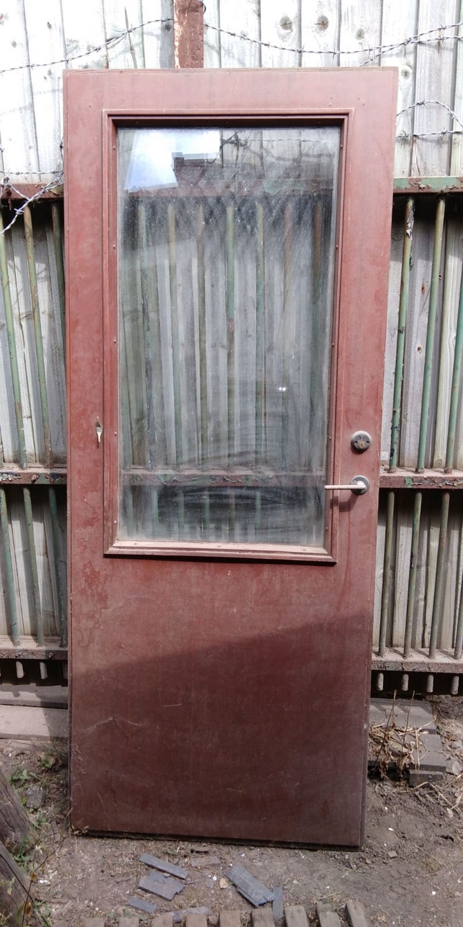 Reclaimed Half Glazed Door