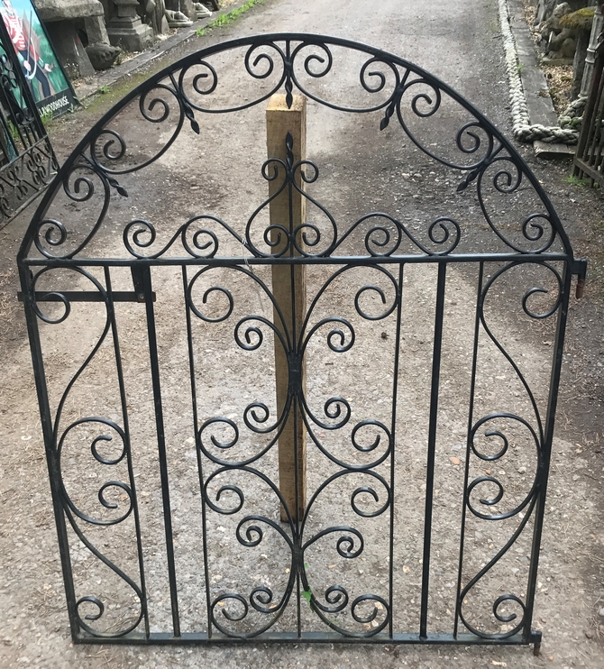 Decorative Reclaimed Wrought Iron Gate H: 123 x W: 102 cm