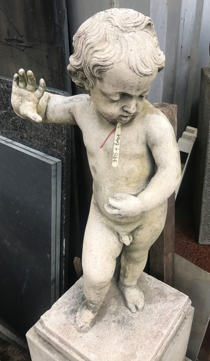 Cherub Statue including plinth