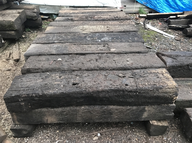 RECLAIMED RAILWAY SLEEPERS WHOLE PACK SPECIAL OFFER